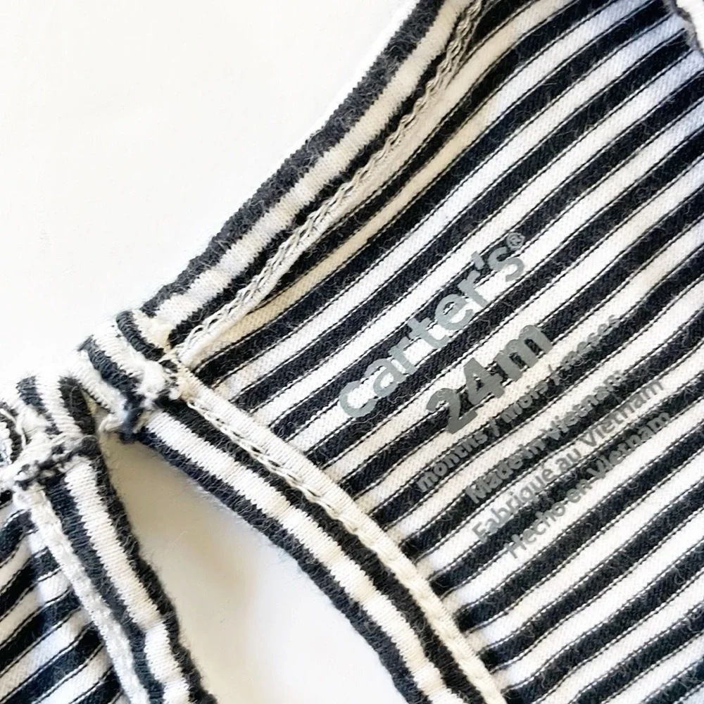 Carter's baby girls Boo striped Halloween dress